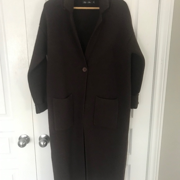 Long sweater cardigan coat - Picture 1 of 5